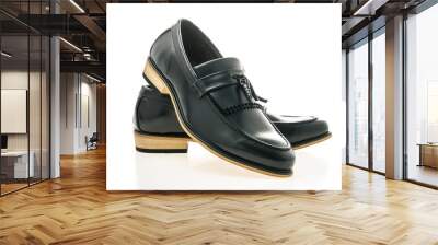 Beautiful luxury and casual leather men shoes Wall mural