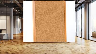 Cork board isolated white background Wall mural