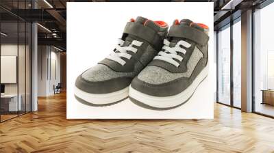 Fashion shoes and sneakers Wall mural