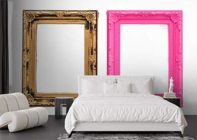 Frame isolated on white background Wall mural