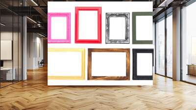 Frame isolated on white background Wall mural