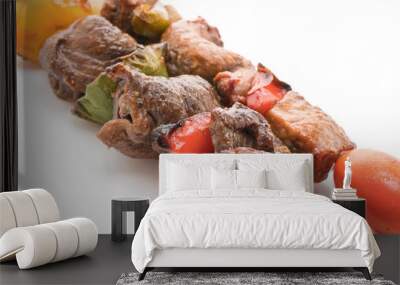 grilled beef bbq stick Wall mural