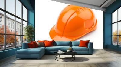 Isolated safety helmet hat Wall mural