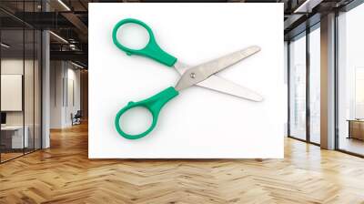 Scissors isolated white background Wall mural