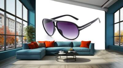 Sunglasses isolated white background Wall mural