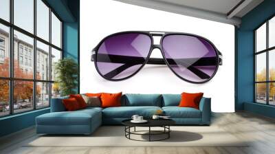 Sunglasses isolated white background Wall mural