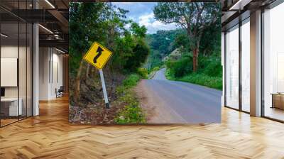 plate side road to show about condition road like a maze locatio Wall mural