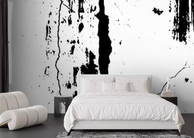 Abstract grunge or dust background of black white and gray. Old wall vintage grunge texture design. Wall mural