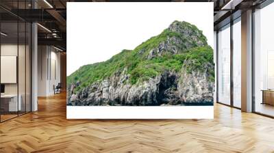 beautiful Island isolated on white background Wall mural