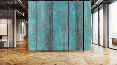 green wood background,plank or wall texture Wall mural