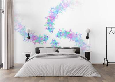 shape turbine with abstract textured cloud Wall mural