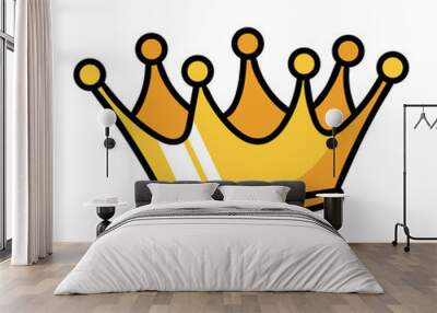 Cartoon Crown Wall mural