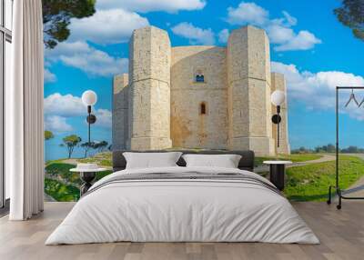 Castel del Monte, Italy - a Unesco World Heritage and one of the best preserved examples of medieval fortress, Castel del Monte is the landmark of Apulia region
 Wall mural