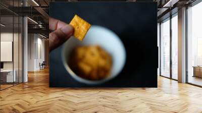 bowl of crackers Wall mural