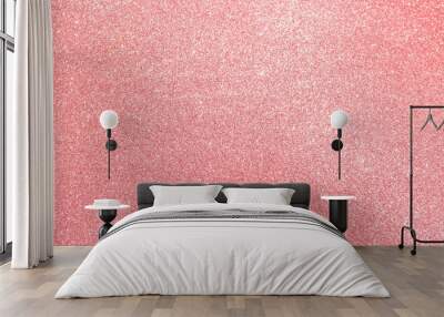 Abstract pink glitter texture background, blank pink glitter pattern background Wall mural