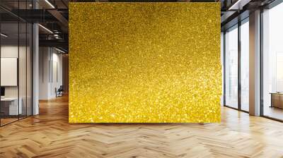 Gold glitter texture background, festive season concept background, shiny gold texture Wall mural