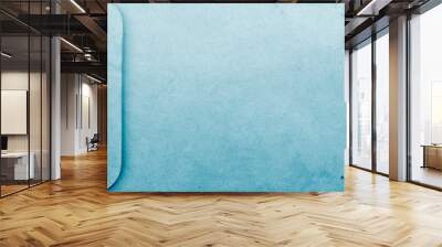 Old blue envelope paper texture background, blank blue paper background Wall mural