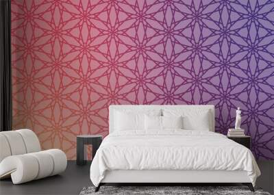 Abstract pink pattern graphic line geometric background Wall mural