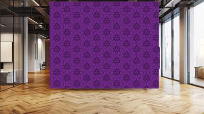 Mandala purple pattern flower beauty background Wall mural