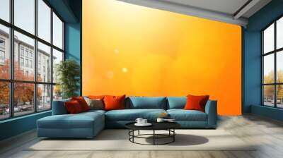 abstract orange background with  bokeh lights and sunlight, panoramic background Wall mural