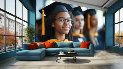 Online education platforms offering degree and certification programs with flexible enrollment and diverse learning paths Wall mural