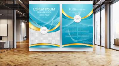 Abstract vector modern flyers brochure / annual report /design templates / page design with white background in size a4 Wall mural