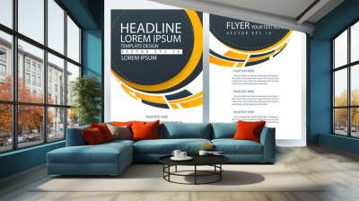 abstract vector modern flyers brochure / annual report /design templates / stationery with white bac Wall mural