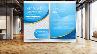 Abstract vector modern flyers brochure / annual report /design templates / stationery with white background in size a4 Wall mural