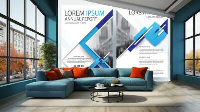 Abstract vector modern flyers brochure / annual report /design templates / stationery with white background in size a4 Wall mural