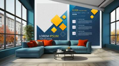 Abstract vector modern flyers brochure / annual report /design templates / stationery with white background in size a4 Wall mural