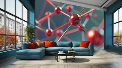 An abstract interpretation of Cerium's atomic structure, super realistic Wall mural