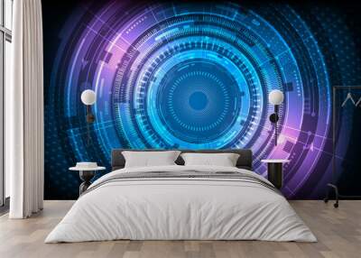 concept high tech abstract background image Wall mural