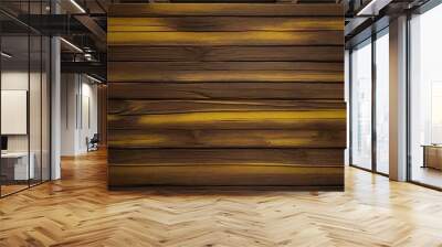 brown and yellow and dark and dirty wood wall wooden plank board texture background Wall mural