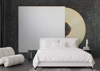 compact disc cd and generic white cover Wall mural