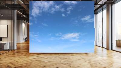 white cloud with blue sky background Wall mural