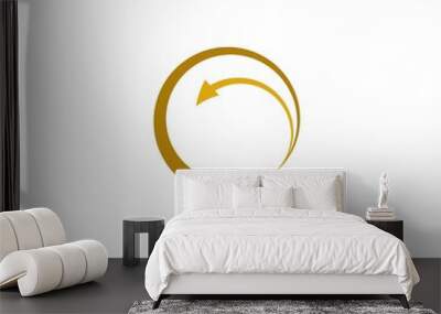 Arrow ilustration logo Wall mural