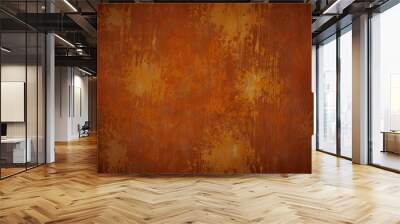 Burnt orange grunge ( burnt orange color with a textured grunge effect) Wall mural