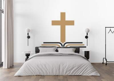 Church syimbol icon illustration Wall mural