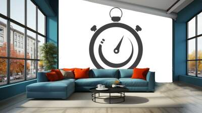 Clock and time icon Wall mural