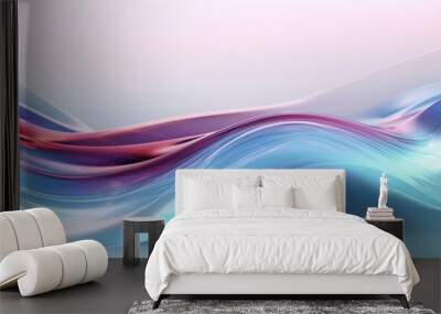 3d render Transparent glossy glass abstract background wallpaper Wall mural