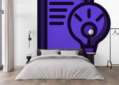 online learning two tone icon Wall mural