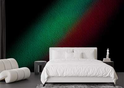 Background gradient black and dark green red overlay abstract background black, night, dark, evening, with space for text, for a background. Wall mural