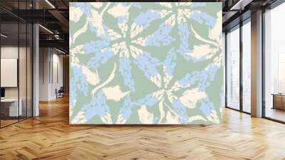 Pastel Abstract Floral Seamless Pattern Design Wall mural