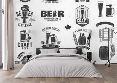 Vintage design for bar, pub and restaurant business. Wall mural