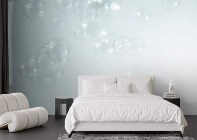 beautiful soap bubbles background Wall mural