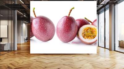 passion fruit isolated on white background. Wall mural