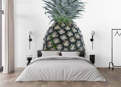 pineapple fruit isolated on white background Wall mural