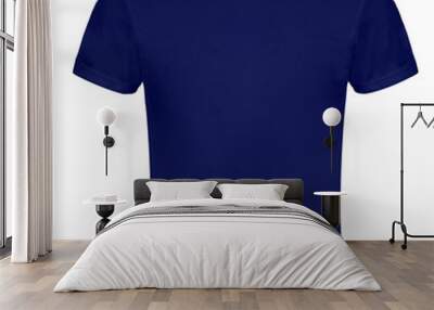 Blue Blank T-shirt Front Wall mural