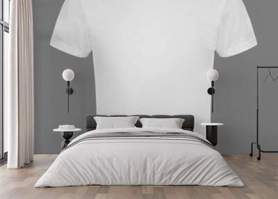 White Blank T-shirt Back Wall mural