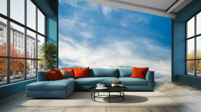 The vast blue sky and clouds sky Wall mural